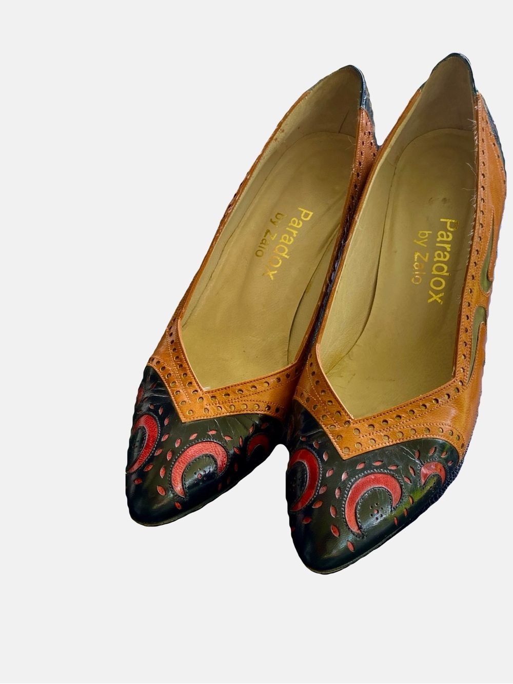 Rare Western Style Leather Pumps from Paradox by Zola